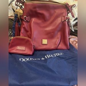 Authentic Dooney & Bourke purse - burgundy